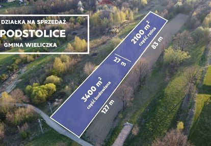 Działka 5500 m² | podstolice | gmina wieliczka