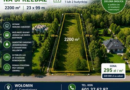 Atrakcyjna działka 2200 m² z warunkami zabudowy