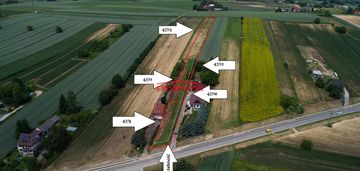 Podzielone działki, z dojazdem, 4 segmenty