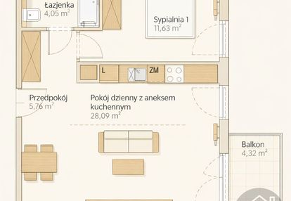 Deweloperskie mieszkanie z możliwością aranżacji.