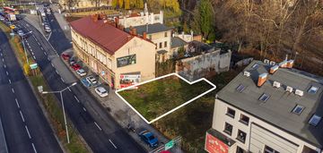 Działka pod zabudowę usługowo-handlowo-mieszkalną.