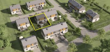 Nowoczesny dom w zabudowie bliźniaczej