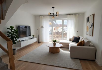 ? bezczynszowy szereg dla rodziny, garaż, ogród