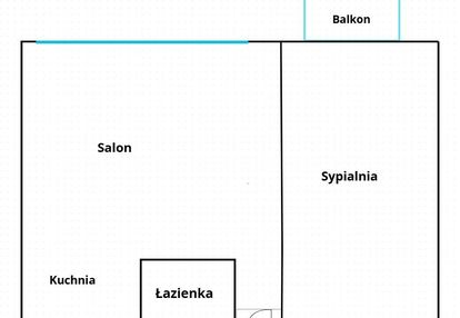 Dwa pokoje z osobną kuchnią do remontu, brak kw