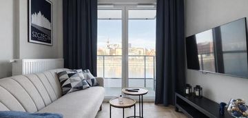 Apartament 2 pok. z parkingiem i widokiem na odrę bez prowizji