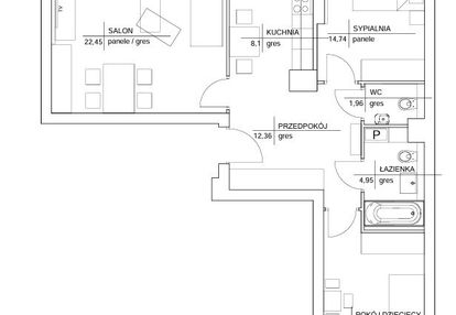 Apartament(80m2), balkon, garaż, komórka, mokotów.