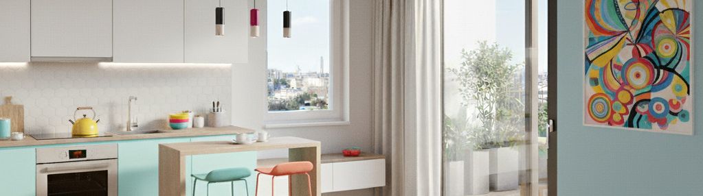 Duże okna/sportowo/miejsca postojowe/smart house