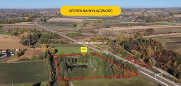 Działka ze stawami w smrokowie, gm. słomniki