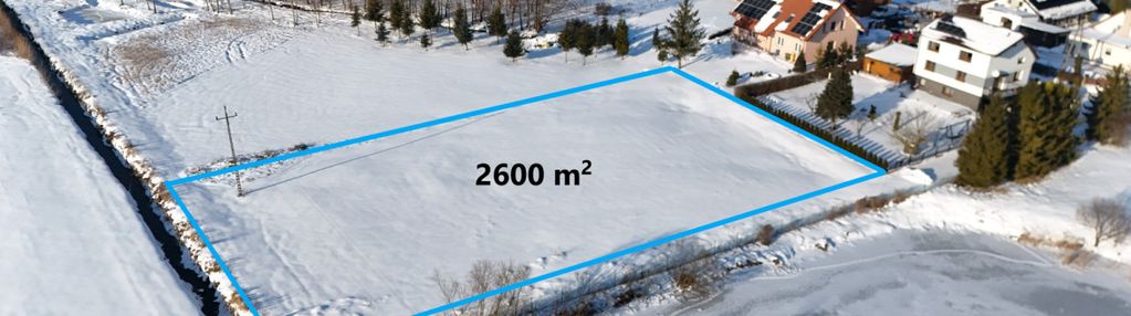 Somonino, działka 2600 m², mpzp, media, jeziora