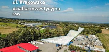 Działka pod budowę hali w kozach przy krakowskiej