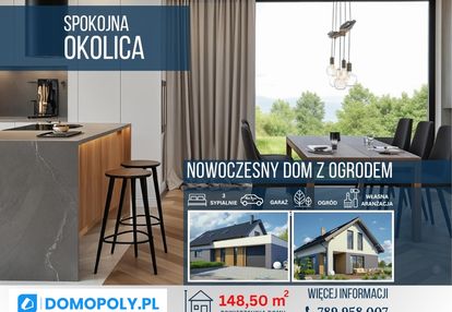 Nowoczesny dom z dodatkowym tarasem nad garażem!