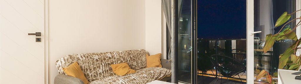 2pok, 43m² *mogilska, łaszkiewicza*, balkon