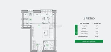 Mieszkanie jednopokojowe o pow.29,06 m2