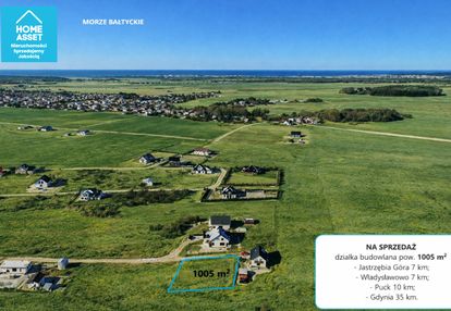 Na sprzedaż działka budowlana łebcz 1005 m2 wz