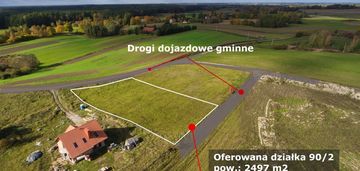 Działka purda budowlana - 2 drogi dojazdowe