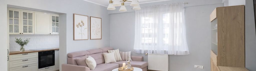 Słoneczne mieszkanie po remoncie z garderobą