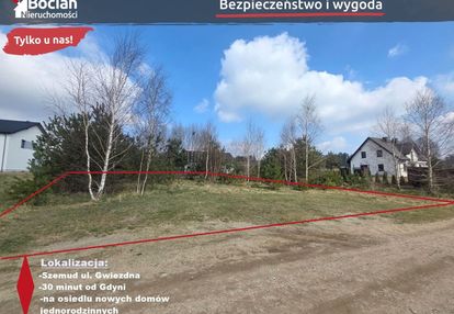 Płaska uzbrojona działka! dobry dojazd! szemud!