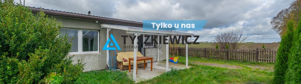 Dom w zabudowie bliźniaczej z ogrodem i sadem