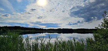 Działka z linią brzegową. wojnicz. małopolska.