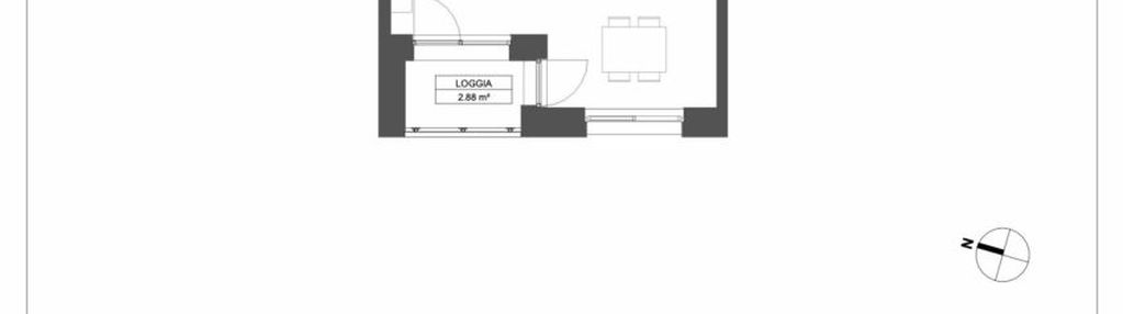 Dwupokojowe mieszkanie z loggią w centrum gdyni