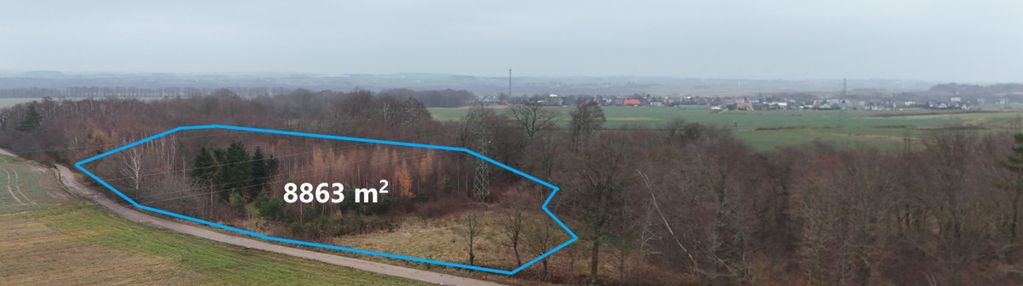 Działka z wz i pozw. na budowę w otoczeniu lasu.