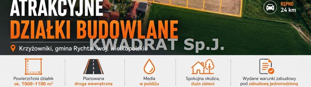 Atrakcyjne działki budowlane krzyżowniki