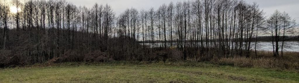 Działka z linią brzegową jeziora mleczówka