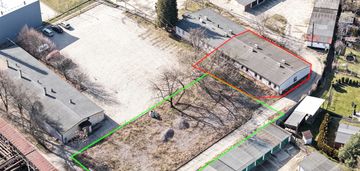 Działka inwestycyjna z budynkiem 1742 m²