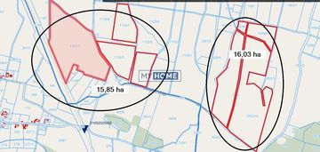 4,5 zł/m2 możliwość kupna ok 32 ha