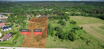 2 działki z mpzp w kobylnicy|pow.11600 m2