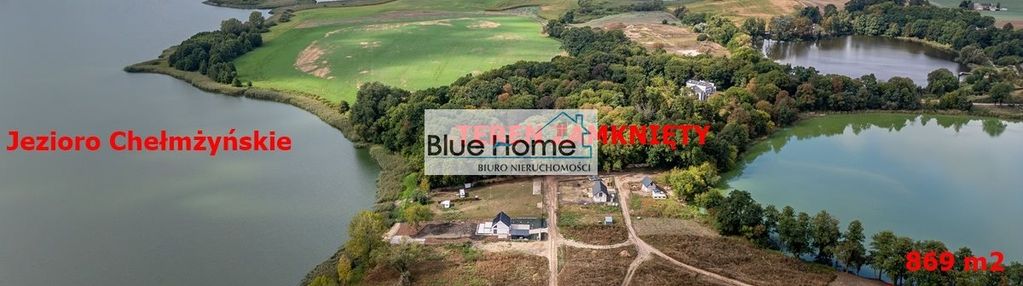 Działka z linią brzegową nad jeziorem - pluskowęsy