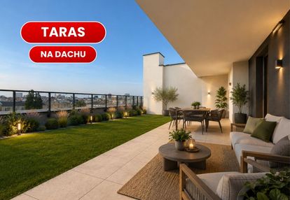 Apartament 2-poziomowy z tarasem na dachu!