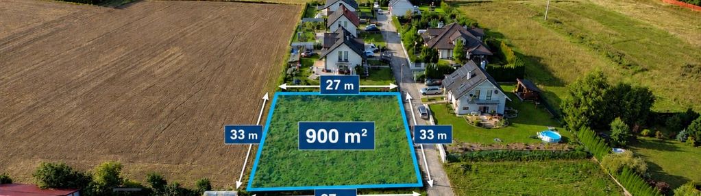 Działka 900 m² z wz i mediami, kajkowo
