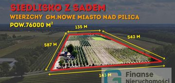 Siedlisko z domem, zabudowaniami gospodarczymi i s