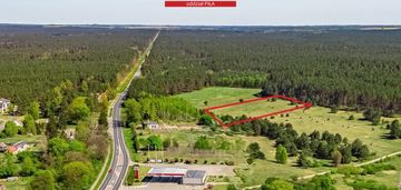 Działka  komercyjna - usługowa,  blisko las
