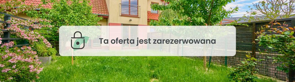 Szeregówka z ogródkiem,południe wrocławia-karwiany
