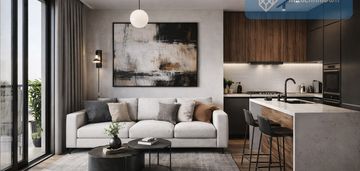 Nowoczesne 2 pokoje z loggią | funkcjonalny układ