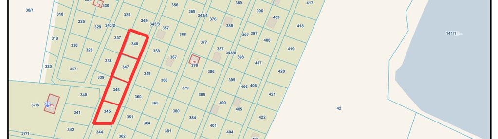 Działki przy jeziorze! wierzchucinek