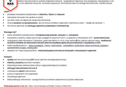 Masz nieruchomość ? ,  oddaj je w zarządzanie 