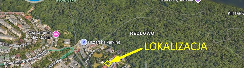 Działka budowlana obok kępy redłowskiej