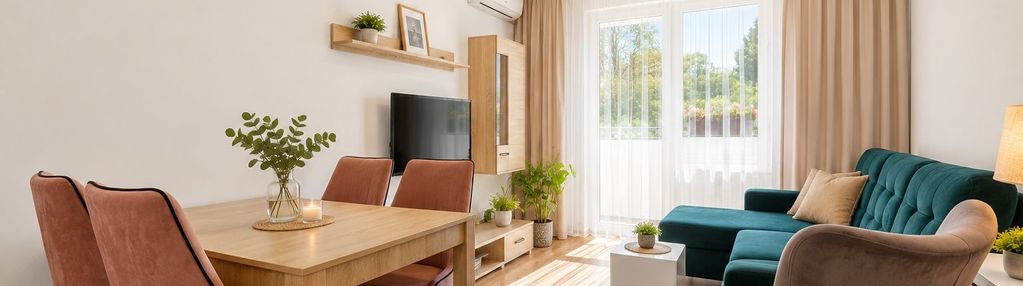 3 pokoje | balkon | klimatyzacja | 100 m od metra