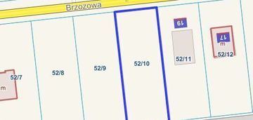 Działka budowlana 802 m², błędowo  52/10