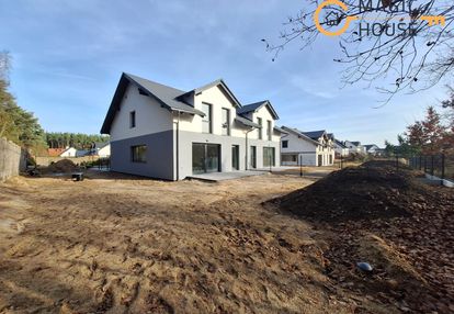 Bliźniak, salon 40 m2, duży ogród kiełpino