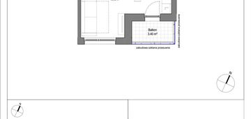 Kawalerka smart home z balkonem, gdańsk zaspa