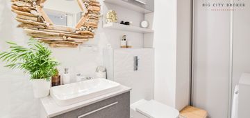 53 m2, czuby, pełne słońca z 2 balkonami i garażem