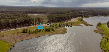 Działka nad jeziorem w otulinie lasu