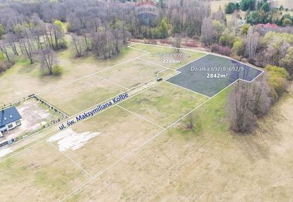 Działka nad rzeką , pow. 2842 m2 budy zosine / wz