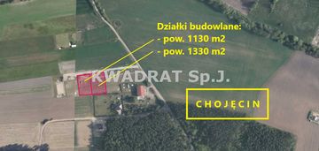 Działka budowlana - chojęcin szum pow. 1130 m2