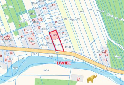 Duża piękna działka / liwiec/ ogrodzona/ media/