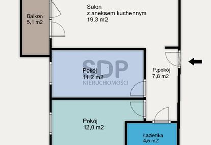 Ceniona lokalizacja, słoneczne3pokoje, balkon